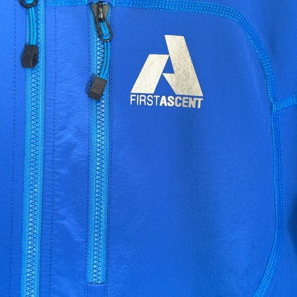 Eddie Bauer First Ascent Jacket Mens Small Full Zip Blue Nylon Windbreaker - Picture 4 of 14